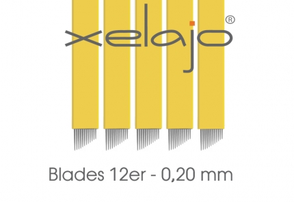 Microblading Blades in 0,20 mm Stärke 12 Curved Flat